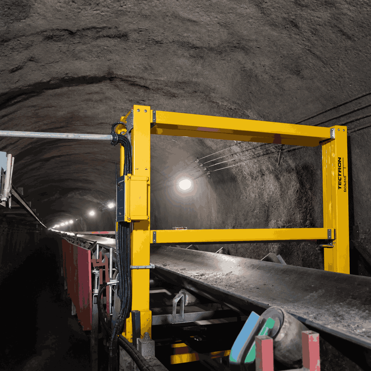 Supplier Metal Detector Tectron Indonesia - Metal Detector Tectron dipasang pada jalur conveyor industri